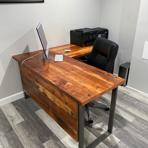 L shaped desk with privacy panel deals