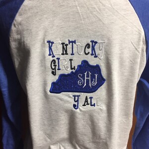 Kentucky Girl Y'all Applique Machine Embroidery Design 4x4 - Etsy