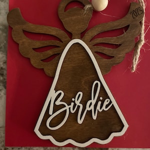 Angel Ornament Personalized Angel Custom Name Christmas Ornament