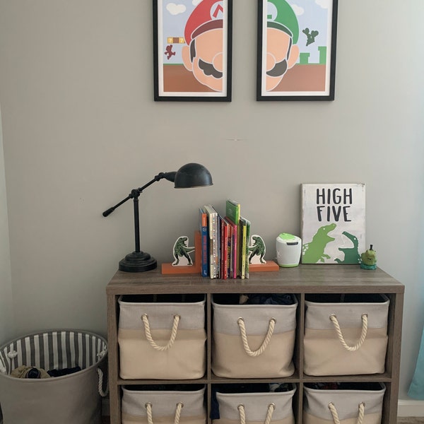 Super Mario Minimalist: Mario & Luigi Set - Etsy