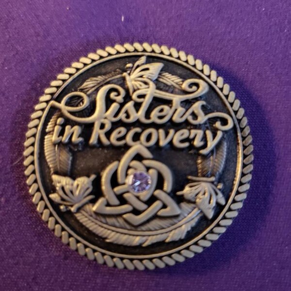 Premium Bronze Sisters in Recovery 12 Step Recovery Medallion - Unity ...