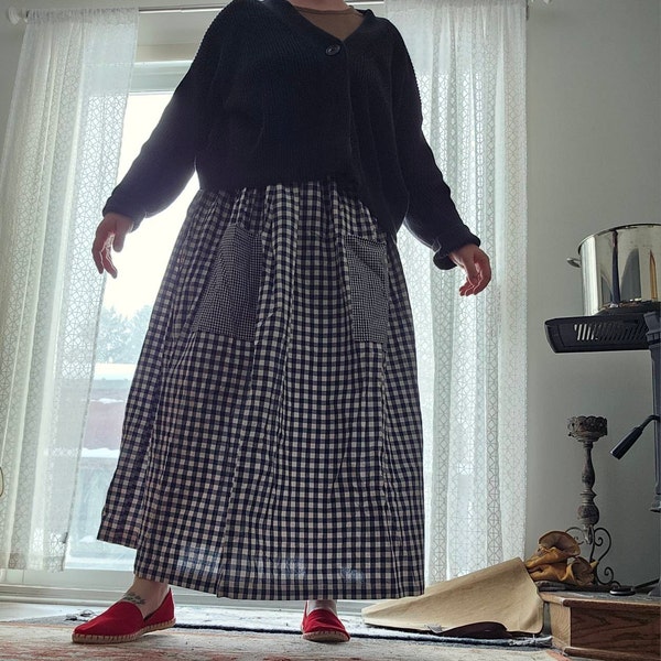 Cotton Big Gingham Check Pinafore main image 0
