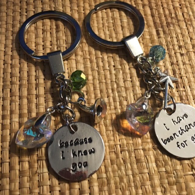Wicked Musical Best Friends Keychains, Because I Knew You I Wicked Musical Best Friends Keychains, Because I Knew You I
