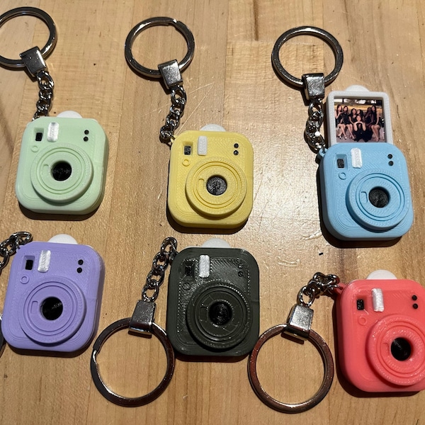 Custom Photo Camera Keychain, Personalized Mini Keepsake Gift - Etsy