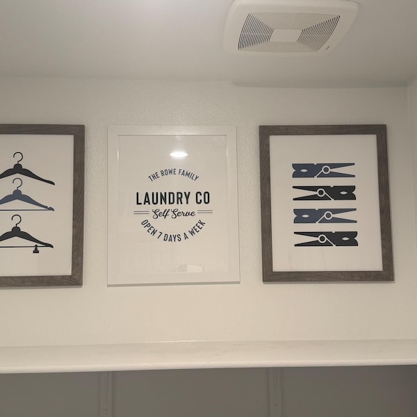Laundry Room Print, Clothespins Print, Clothespin Art Print, Laundry ...