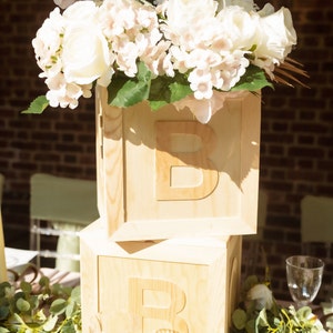 ABC Block Centerpiece Popular Centerpiece Baby Shower Centerpiece 1st Birthday Centerpiece Etsy