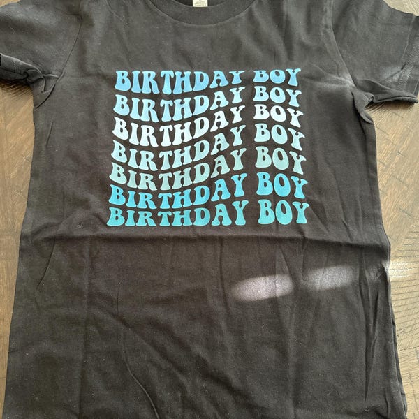 Natural Short Sleeve Patch Tee | B-Day Boy