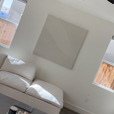 Picture of Textured Minimalist Canvas Art Custom Art Home Decor Minimalist Home ...