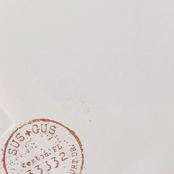 Custom Address Stamp, Round Return Address Stamp, Antique Postage ...