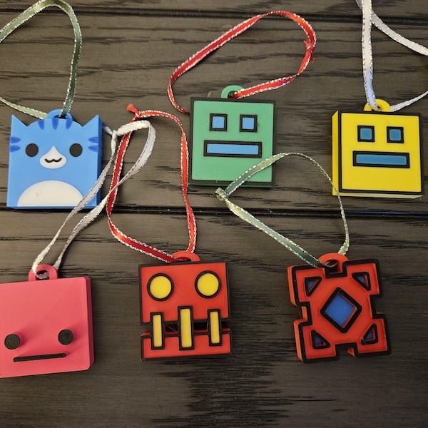 Geometry Dash Toys, 3D Printed Cubes, Geometry Dash Icons, Cake Toppers ...