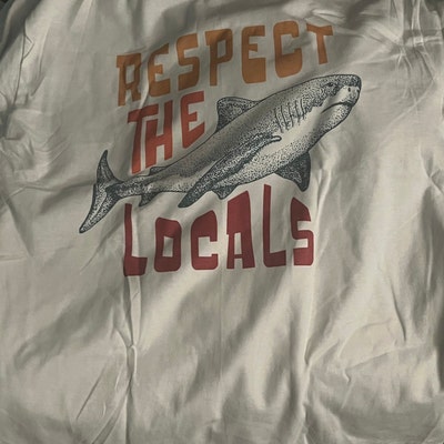 Respect the Locals Hoodie Surfing Hoodie Save the Shark - Etsy