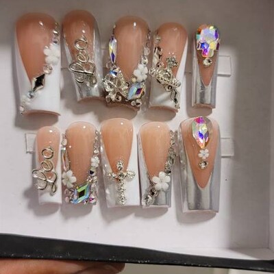 Custom Acrylic Press on Nails Etsy