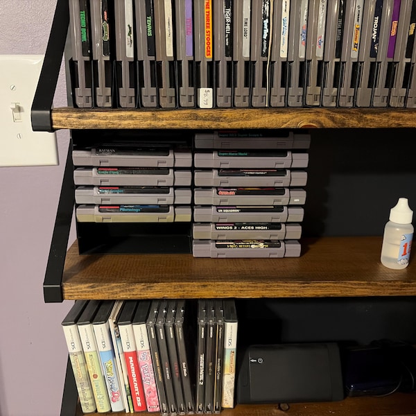 2 Rows - Rack Display for Super Nintendo Entertainment System SNES NTSC ...