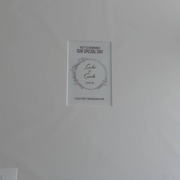 Personalised Wedding Signature Photo Mount - Bespoke Mount Boards for ...