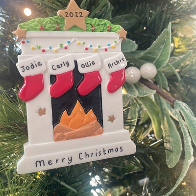 Personalised Christmas Decoration Santa 1st Xmas Gift Ornament - Etsy UK