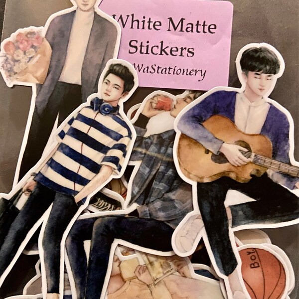 Fashion Street Boy Sticker, Comic Boy Stickers Pack~die-cut Sticker ...