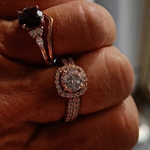 Six Set of Stackable/stacking Rings in Cubic Zircon & Sterling | Etsy