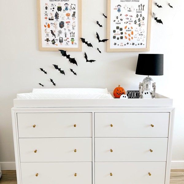 Halloween Alphabet and Numbers, Homeschool Halloween Prints, Printable ...