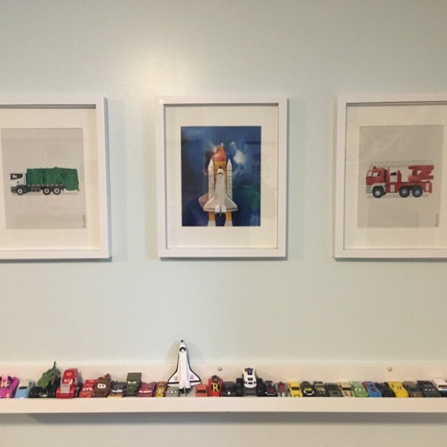 Fire Truck Print Fire Truck Decor Fire Truck Printable Art Transportation Print Fire Truck Bedroom Decor Boys Room Decor