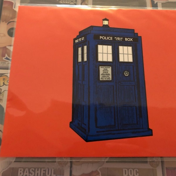Doctor Who Tardis Pop Art // Tardis Art Print // Doctor Who - Etsy