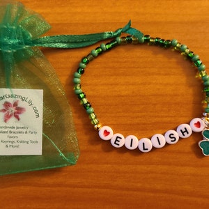 Kids Personalized Luau Party Favors Flower Lei Bracelets | Etsy