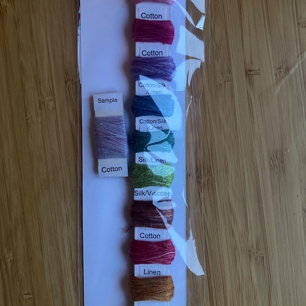 Hand Dyed Embroidery Thread, Set of 10 Colours, Variegated Threads ...