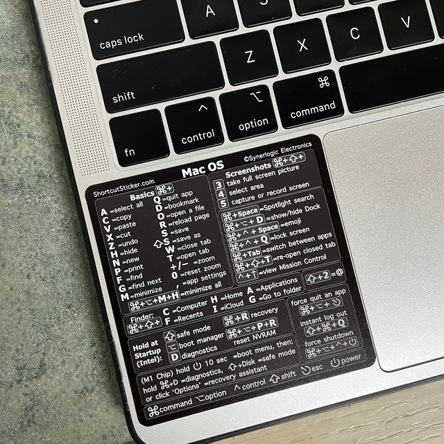 mac os big sur keyboard shortcuts cheat sheet