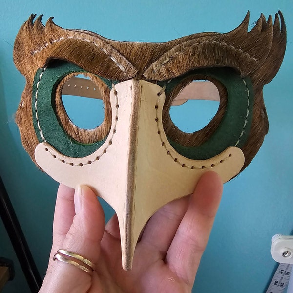 Leather Bird Mask Pattern: Easy DIY Craft - PDF & DXF Files - Etsy