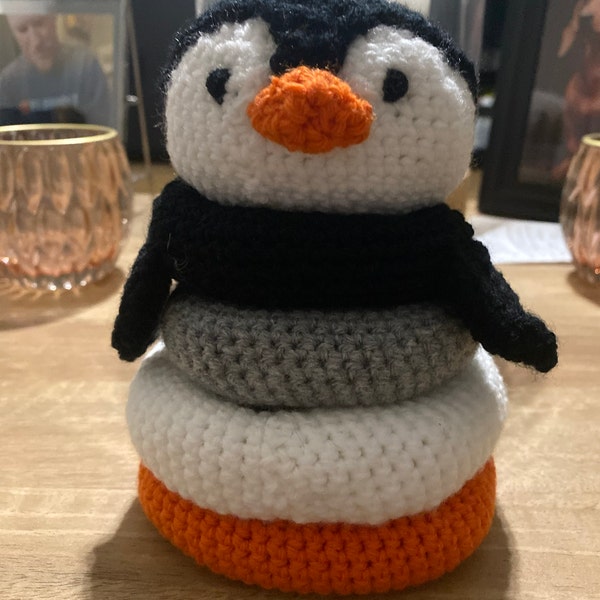 PENGUIN Stacking Toy | PDF Amigurumi Crochet Pattern | English Only - Etsy