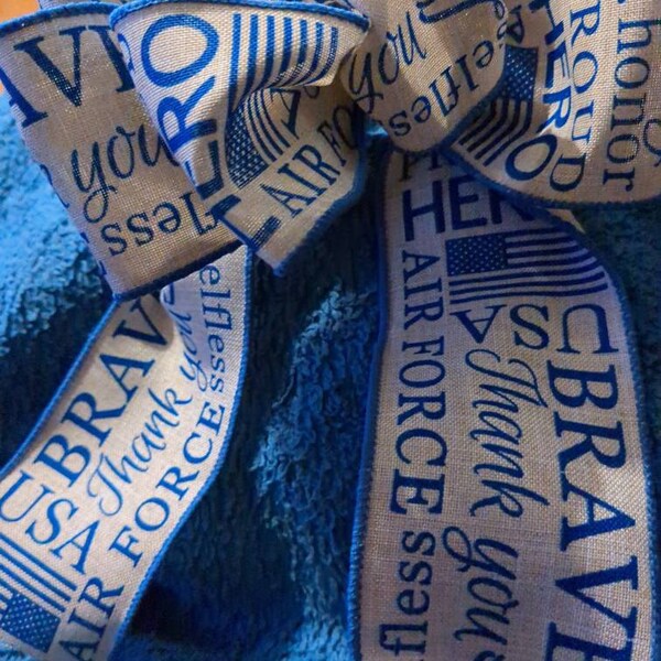 Air Force Ribbon, Blue Air Force Ribbon, Military Ribbon, Patriotic ...