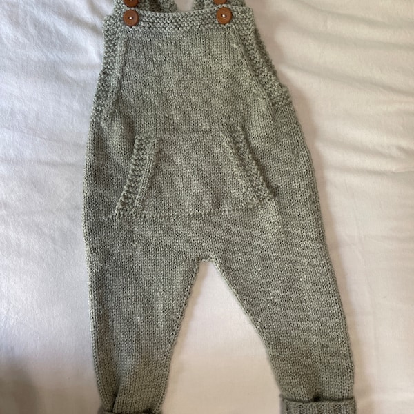 Baby Overalls Knitting Pattern Dungarees - PDF - Digital Download - Etsy