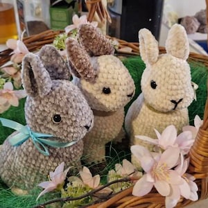 Crochet Pattern Realistic Mini Bunny Rabbit Amigurumi English PDF ...