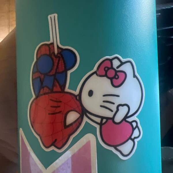 Hello Kitty X Spiderman Etsy Hello Kitty X Spiderman Etsy