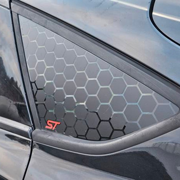 X2 Hexagons Ford Focus Corner Window Sticker, Decal. 2012-2018 - Etsy