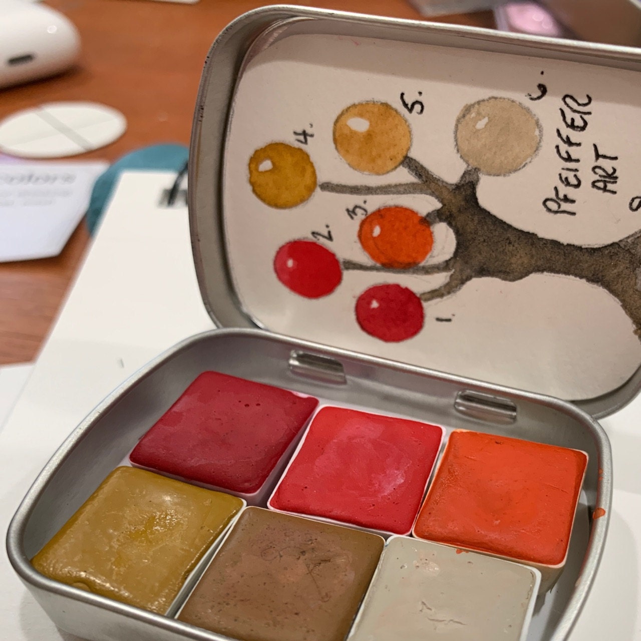 Watercolor Aquarelle Paint Tin Boxes