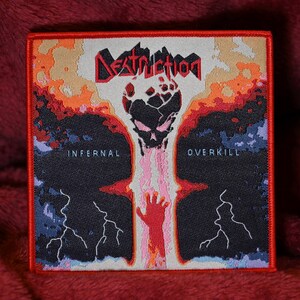 DESTRUCTION Infernal Overkill Woven Patch Heavy Metal Death Black