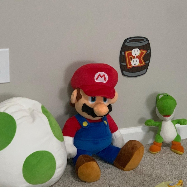 Donkey Kong Cover | Super Mario Room Wall Plate - Nintendo Video Game ...