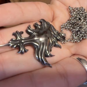 Final Fantasy VIII Large Squall Leonhart Griever Necklace Sterling