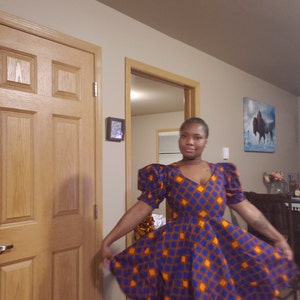 African Dress, African Print Maxi Dress, Ankara Gown, African Print ...