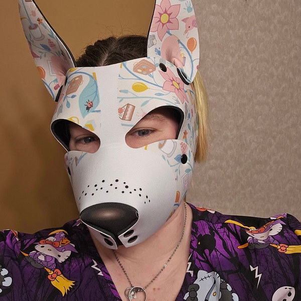 ABDL Blue Pup Rex One Neoprene Pup Hood - Etsy