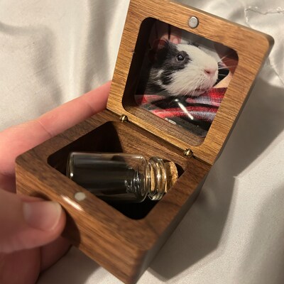 Custom Wooden Pet Fur Keepsake,wooden Pet Ashes Box,personalized Pet ...