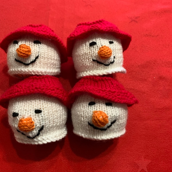 Snowman Chocolate Orange Cover - Knitting Pattern - Etsy UK
