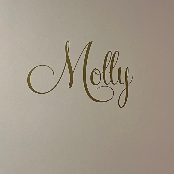 Personalized Name Wall Decal - Custom Wall Sticker, Baby Above Crib or ...