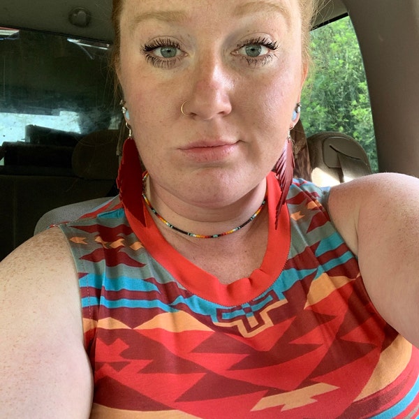 The Wapiti Leather Clutch, Western Purse, Handmade Handbag, Brown Turquoise Beads & Elk Antler