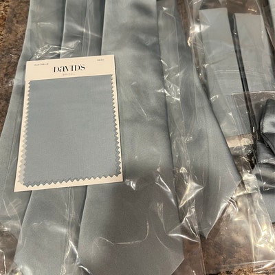 dusty blue wedding tie