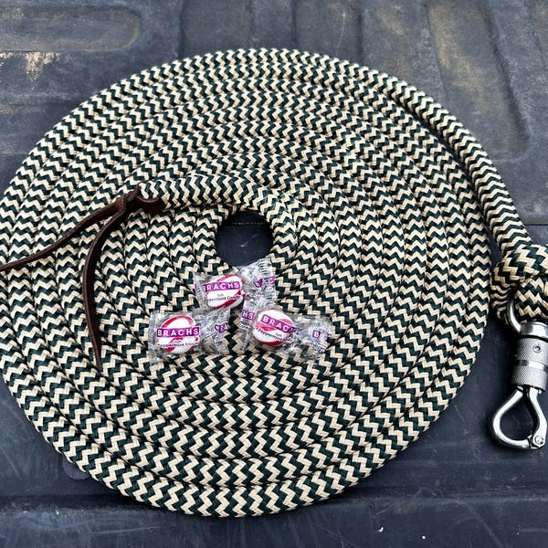Custom 22 Foot Lead Rope, Yacht Rope Lead, Yacht Rope Lunge Line ...