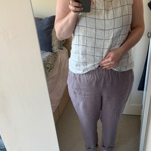 Linen GENOVA Pants / With Elastic 