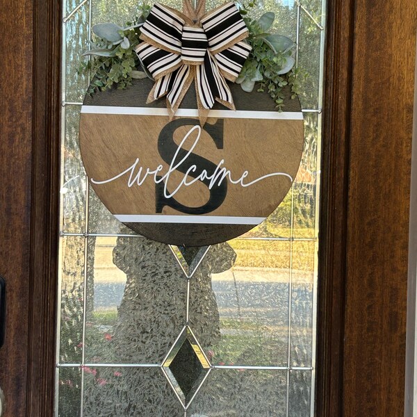 Front Door Decor Funny Door Sign Welcome Just Kidding Please Go Home ...