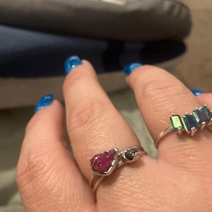 Customer photo from Amanda, Raw Ruby Ring in Yellow Gold