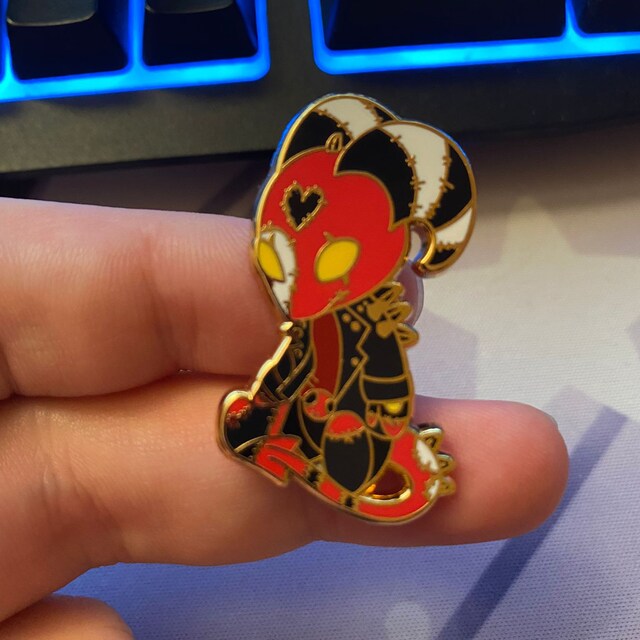 LAST CHANCE Helluva Boss Demon Doll Plushie Enamel Pins V2 LAST CHANCE Helluva Boss Demon Doll Plushie Enamel Pins V2